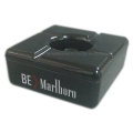 Square Blue Camel Ashtray with Lid